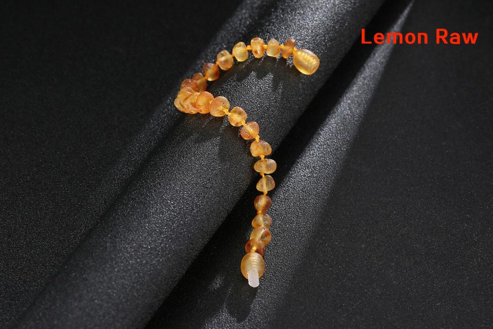 Baltic Amber Teething Bracelet/Anklet for Baby - Simple Package - 10 Colors - 4 Sizes - Lab Tested